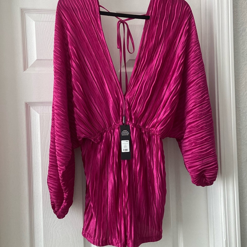 Hot pink romper